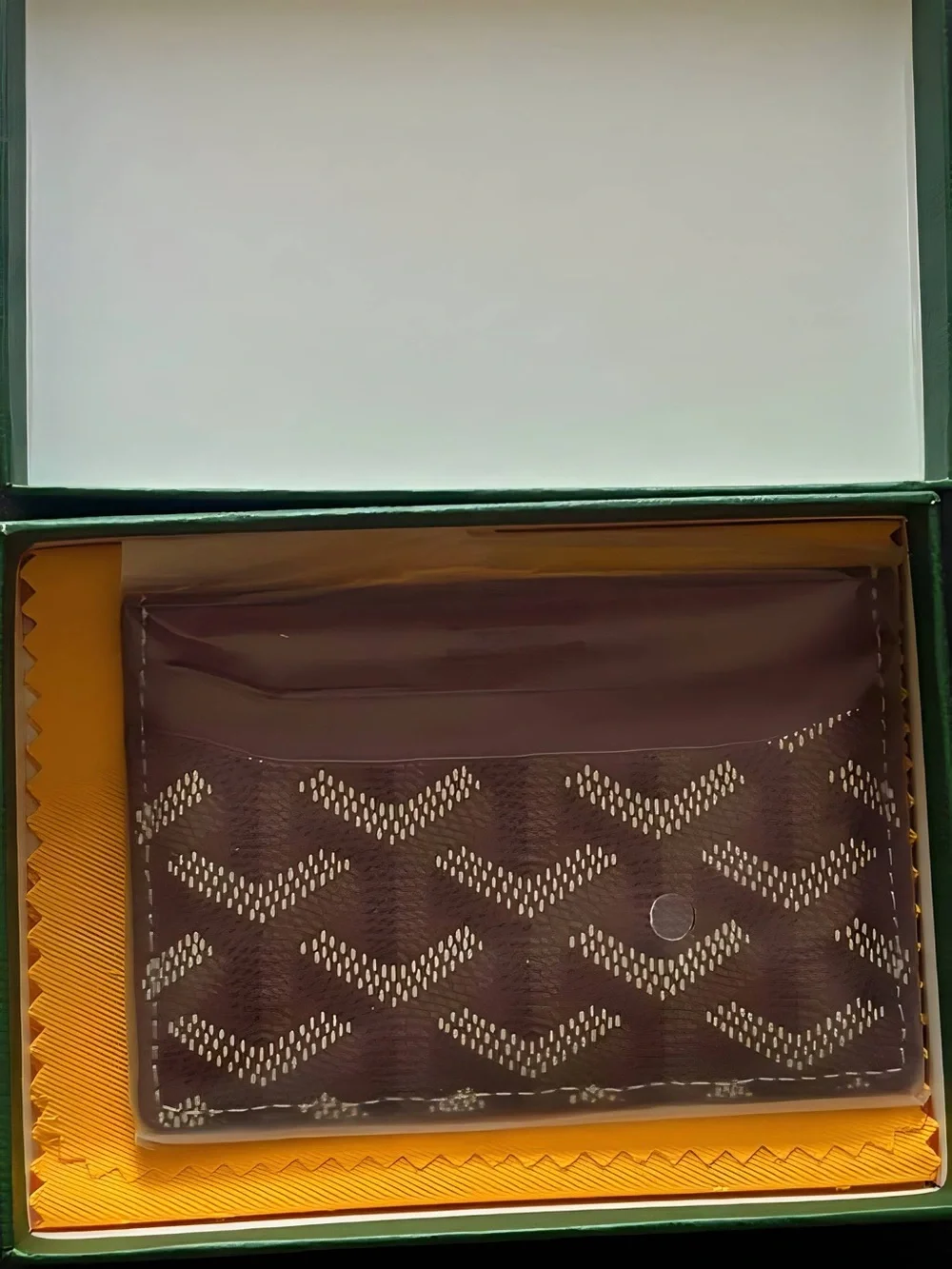 Burgundy Leather Card Holder
